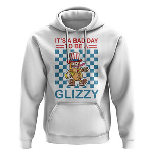 Funny 4th Of July Hoodie Its A Bad Day To Be A Glizzy Hot Dog TS09 White Print Your Wear
