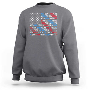 Funny 4th Of July Sweatshirt You Dont Have No Whistlin Bungholes TS09 Charcoal Print Your Wear