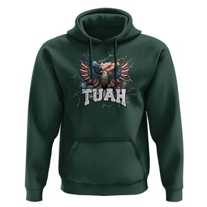 Hawk Tuah Cool America Ealge Hoodie TS09 Dark Forest Green Print Your Wear