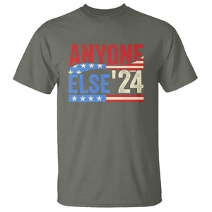 Funny Political Election T Shirt Anyone Else 2024 American USA TS09 Military Green Print Your Wear