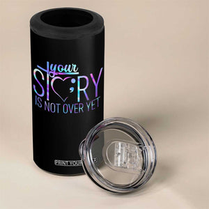 Suicide Prevention Christ 4 in 1 Can Cooler Tumbler Your Story Is Not Over Yet TS09 Print Your Wear