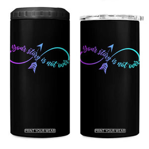 Suicide Prevention 4 in 1 Can Cooler Tumbler Your Story Is Not Over Yet Arrow TS09 One Size: 16 oz Black Print Your Wear