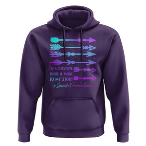 Suicide Prevention Hoodie I Am A Survivor There Is More To My Story TS09 Purple Print Your Wear