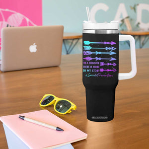 Suicide Prevention Tumbler With Handle I Am A Survivor There Is More To My Story TS09 Print Your Wear