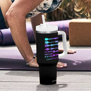 Suicide Prevention Tumbler With Handle I Am A Survivor There Is More To My Story TS09 Print Your Wear