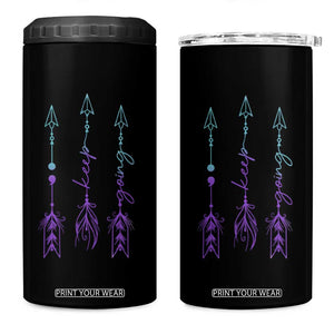Suicide Prevention Arrow Semicolon Keep Going 4 in 1 Can Cooler Tumbler TS09 One Size: 16 oz Black Print Your Wear