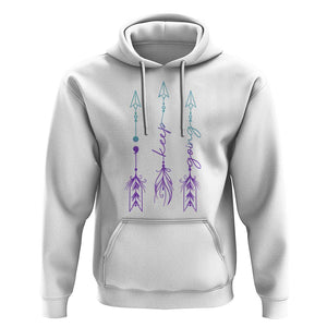 Suicide Prevention Arrow Semicolon Keep Going Hoodie TS09 White Print Your Wear