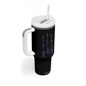 Suicide Prevention Arrow Semicolon Keep Going Tumbler With Handle TS09 Print Your Wear