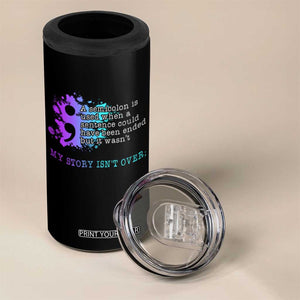 Semicolon Suicide Prevention 4 in 1 Can Cooler Tumbler My Story Is Not Over TS09 Print Your Wear