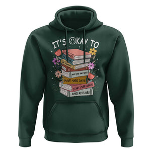 Suicide Prevention It's Okay Hoodie To Ask For Help Start Over Again Make Mistakes TS09 Dark Forest Green Print Your Wear