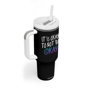 Suicide Prevention It's Okay To Not Be Okay Tumbler With Handle TS09 Print Your Wear