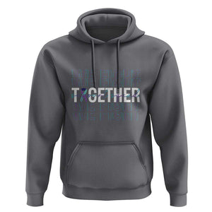 Suicide Prevention Support Hoodie We Fight Together Squad TS09 Charcoal Print Your Wear
