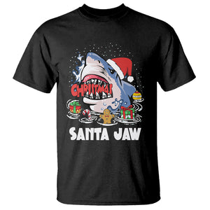 Santa Jaws Shark Christmas At The Beach T Shirt TS09 Military Green Printyourwear
