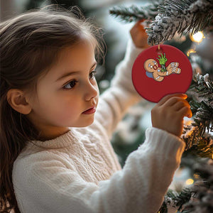 Funny Xmas Christmas Ornament Scary Zombie Gingerbread Krampus Broken Cookie TS09 Print Your Wear