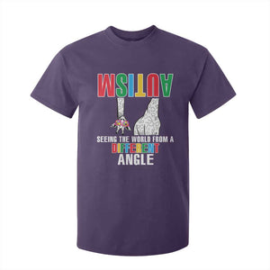 Giraffe Autism Seeing World Different Angle T Shirt For Kid TS09 Purple Printyourwear