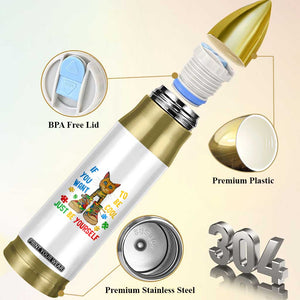 Autism Awareness Bullet Tumbler Funny Cat If You Want To Be Cool Just Be Yourself Puzzle Shoe TS09 Print Your Wear