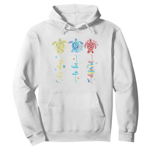 Autism Awareness Hoodie It's Ok To Be Different Sea Turtle TS09 White Printyourwear
