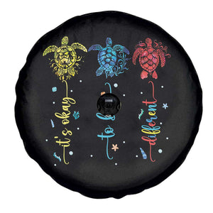 Autism Awareness Spare Tire Cover It's Ok To Be Different Sea Turtle TS09 Print Your Wear