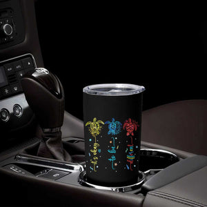 Autism Awareness Tumbler Cup It's Ok To Be Different Sea Turtle TS09 Print Your Wear