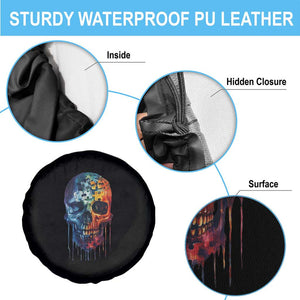 Autism Awareness Cool Puzzle Skull Spare Tire Cover TS09 Print Your Wear