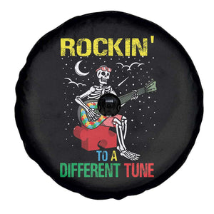 Autism Awareness Spare Tire Cover Rockin' To A Different Tune Skeleton TS09 Print Your Wear