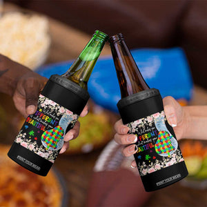 Autism Awareness 4 in 1 Can Cooler Tumbler What Makes You Different Is What Makes You Beautiful Autistic Elephant Mom TS09 Print Your Wear