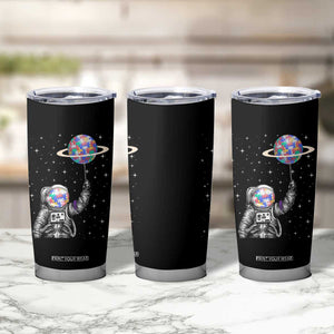 Autism Awareness Tumbler Cup Astronaut Puzzle Balloon Autistic Outer Space TS09 Print Your Wear