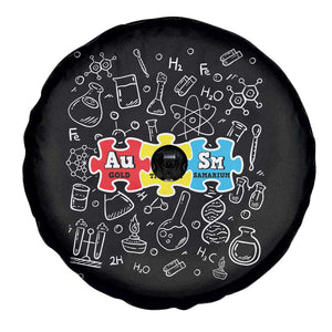 Autism Awareness Puzzle Periodic Table Autistic Spare Tire Cover TS09 Print Your Wear