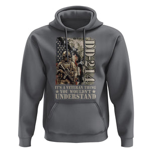 Army Forces Retirement DD-214 Hoodie It's A Veteran Thing You Wouldn't Understand TS09 Charcoal Print Your Wear