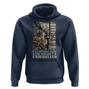 Army Forces Retirement DD-214 Hoodie It's A Veteran Thing You Wouldn't Understand TS09 Navy Print Your Wear