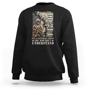 Army Forces Retirement DD-214 Sweatshirt It's A Veteran Thing You Wouldn't Understand TS09 Black Print Your Wear