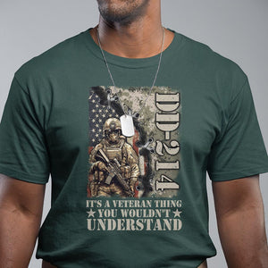 Army Forces Retirement DD-214 T Shirt It's A Veteran Thing You Wouldn't Understand TS09 Dark Forest Green Print Your Wear