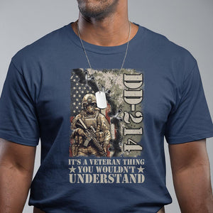 Army Forces Retirement DD-214 T Shirt It's A Veteran Thing You Wouldn't Understand TS09 Navy Print Your Wear