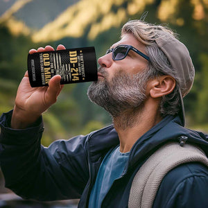 Veteran 4 in 1 Can Cooler Tumbler I Ain't Perfect But I Do Have A DD-214 For An Old Man That's Close Enough Army Forces Retirement TS09 Print Your Wear