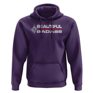 Beautiful Badass Strong Women Female Military Hoodie TS09 Purple Print Your Wear