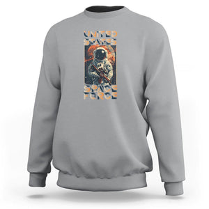 Funny US Space Force Army Astronaut Sweatshirt TS09 Sport Gray Print Your Wear