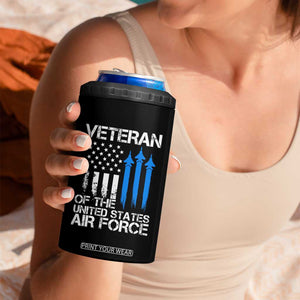 Veteran Of The United States Air Force 4 in 1 Can Cooler Tumbler TS09 Print Your Wear