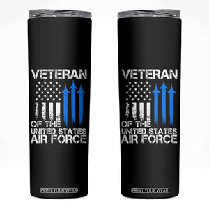 Veteran Of The United States Air Force Skinny Tumbler TS09 Black Print Your Wear