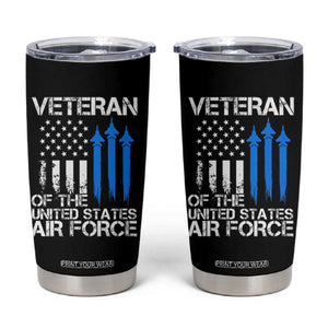 Veteran Of The United States Air Force Tumbler Cup TS09 Black Print Your Wear