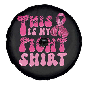 Breast Cancer Spare Tire Cover This Is My Fight Warrior Boxing Gloves TS09 Print Your Wear