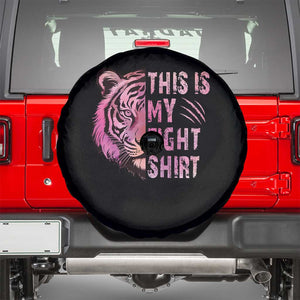 Breast Cancer Spare Tire Cover This Is My Fight Pink Tiger Warrior TS09 Black Print Your Wear