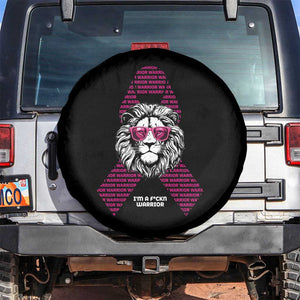 Pink Breast Cancer Spare Tire Cover This Is My Fight Pink Lion Warrior TS09 No hole Black Print Your Wear