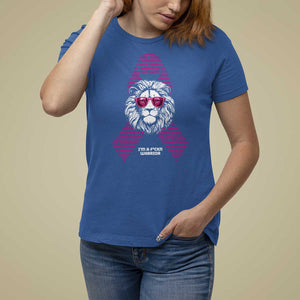 Pink Breast Cancer T Shirt For Women This Is My Fight Pink Lion Warrior TS09 Royal Blue Print Your Wear