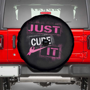 PInk Breast Cancer Spare Tire Cover Just Cure It TS09 Black Print Your Wear