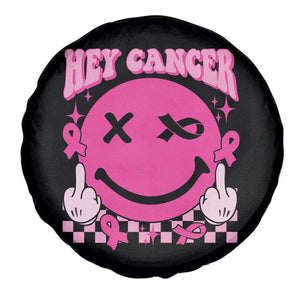 Funny Breast Cancer Spare Tire Cover Fuck Cancer Groovy TS09 Print Your Wear