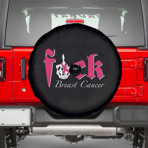 Pink Breast Cancer Spare Tire Cover Fuck Cancer Skeleton Hand TS09 Black Print Your Wear