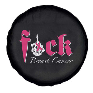 Pink Breast Cancer Spare Tire Cover Fuck Cancer Skeleton Hand TS09 Print Your Wear