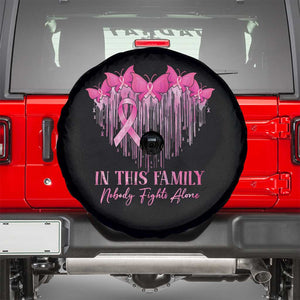 Breast Cancer Spare Tire Cover In This Family Nobody Fights Alone TS09 Black Print Your Wear