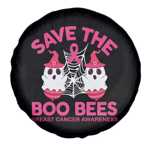 Breast Cancer Halloween Spare Tire Cover Save The Boo Bees TS09 Print Your Wear