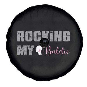 Breast Cancer Chemotherapy Spare Tire Cover Rocking My Baldie Slay Bald Lady TS09 Print Your Wear